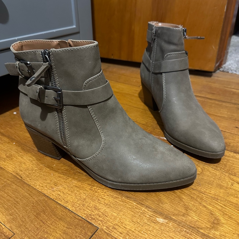 Stylish Taupe Ankle Boots